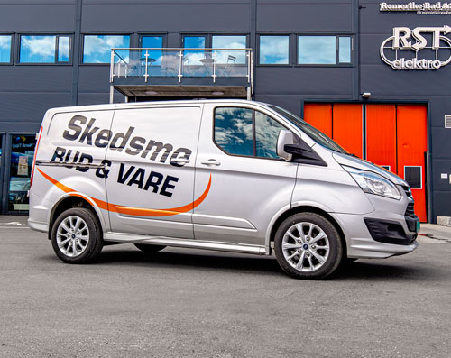 Varebil med Skedsmo Bud & Vare-profil